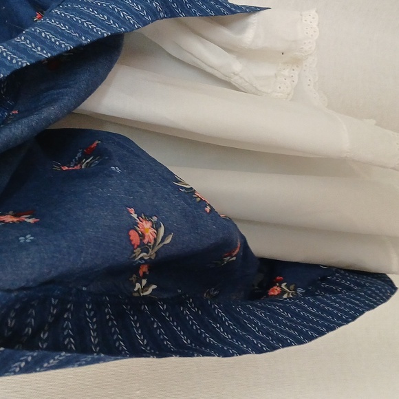 Disney girls blue asymmetrical hem Belle Beauty And The Beast Dress xl 14/16 - Picture 4 of 7